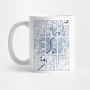 Ahmedabad, Gujarat, India City Map Typography - Coastal Mug